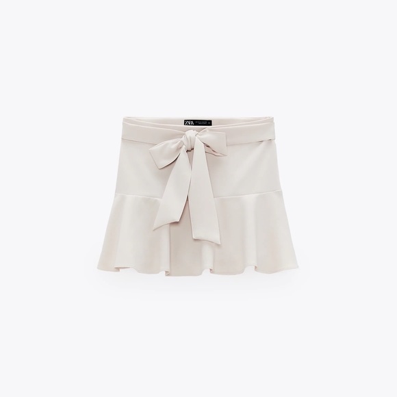 ZARA TIED SKORT - Picture 1 of 6
